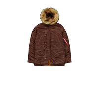 Alpha Industries Men's N-3B VF 59 Vintage Fit Winter Jacket, Powder Brown, L
