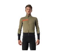 Jacket Castelli Beta Ros Olive Green Black, Size XXL