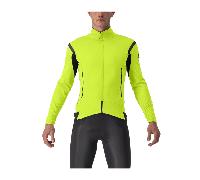 Castelli Perfetto RoS 2 Rosso Corsa GORE-TEX INFINIUM™ Jacket Electric Lime Green Grey - XL