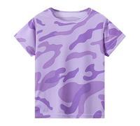 Jacket Closure Toddler Kids Baby Boys Girls Striped Short Sleeve Crew Neck T Shirts Tops T Clothing for Children Girls Blouse Long Sleeve, purple, 3-4 Years