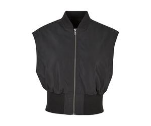 Jacket court sans manches femme grandes tailles Urban Classics Noir 3XL