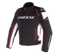 DAINESE DAINESE - Jacket Racing 3 D-Dry Black / White / Fluo-Red 56