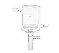 Jacket Filter Funnel with machine Perforated Glass Plate - Borosilicate Buchner Funnel with Vacuum Hose Connection(150ml)