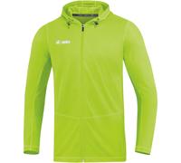 JAKO Men's Run 2.0 Hooded Jacket, mens, Hooded jacket, 6875, neon green, S