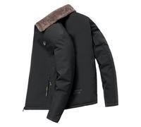 Jacket Men, Running Jacket Mens, Men's Winter Coat High Grade Sense Plus Thick Warm Lamb Wool Padded Jacket Fit Fashionable Versatile Outerwear Sweater For Daily Casual Wear And Street Style Fashion