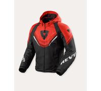 Revit Quantum 3 H2O waterproof Motorcycle Textile Jacket, black/neon red, size S