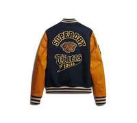 Superdry Vintage Patched Varsity Jacket Blue M Men
