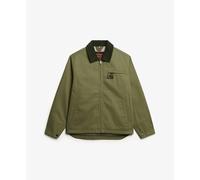 Superdry Cord Collar Ranch Bomber Jacket Green XL Men