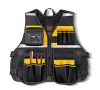 Jacket Tools Builder - Adjustable Vest Electrician, Carpenter | Carpenter Vest Functional Pockets, DIY Clothing, Work Accessory Professional