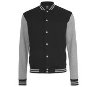 Urban Classics Sweat Jacket 2-Tone College - Black/Grey - M (Men)