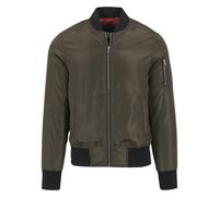 Urban Classics Men's 2-tone Bomber Jacket, Multicolour (Darkolive/Black), S UK