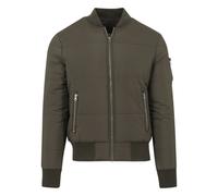 Urban Classics Men's Basic Quilt Bomber Jacket, Green (Olive 176), L