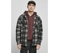 Jacket Urban Classics plaid teddy lined Noir M