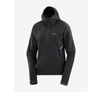 Jacket with hood Salomon Sense Aero Hybrid Half Zip black Women - XL