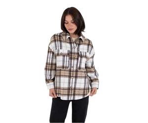 Jacket women - Brave Flannel, Taupe, S