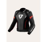 Revit Xena 4 Pro Ladies Motorcycle Leather Jacket, black/red, size 38
