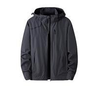 Jackets For Men Uk Full-Zip Hooded Windbreaker Lightweight Waterproof Jacket Regular Fit Stand Collar Outerwear Multi Pockets Elasticated Cuffs Sportwear Casual Smart Oversized Jackets L-6Xl