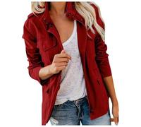 Jackets for Women UK Cargo Jackets Outdoor Military Combat Cotton Casual Work Utility Safety Anorak Field Safari Parka Jacket Multi-Pocket Lightweight Practical Fall Transitional Jacket