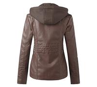 Jackets for Women Uk Windbreaker Jackets, Plus Size Jacket, Waterproof Classic Long-Sleeved Overcoat Winter Autumn Elegant Top Outdoor Biker Coat Gothic Fitted Slim Tops