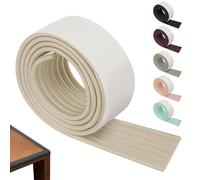 jackfru 2 m/5 m Edge Protection, W-shaped Foam Anti-Knock, Thick Protictive Soft Non-Toxic Strip, for Refrigerators, Tables, Chairs and Other Furniture, Soft Table Edge Protector (Beige, 2 M)