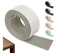 jackfru 2 m/5 m Edge Protection, W-shaped Foam Anti-knock, Thick Protictive Soft Non-Toxic Strip, for Refrigerators, Tables, Chairs and Other Furniture, Soft Table Edge Protector (Grey, 2 m)