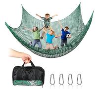 Jackfru Children's Safety Net Climbing Frame, 2 x 3 M, Green (Children's Playground Net)