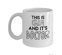Jackgold Honey Coffee Mug 11oz-Coffee k Reusable Cups This is Calm and It's Doctor Cup (White) Criminal Minds TV Show Spencer Reid Gift Decor Shirt Accessories Merchandise Decal Best Mug Gifts