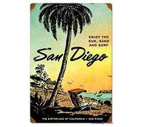 Jackgold Honey Retro Metal Sign/San Diego Vintage Metal Sign Retro Look Home Cave,Bar,Club,Kitchen Wall Decoration Metal Tin Sign 12 X 8 INCH
