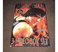 Jackie Chan...Fire! 3 Video Box Set - Island on Fire; Master With Cracked Fingers; City Hunter (18 CERTIFICATE) [VHS]