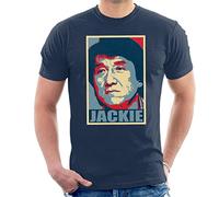 Jackie Chan Hope Barack Obama Parody Men's T-Shirt Navy Blue