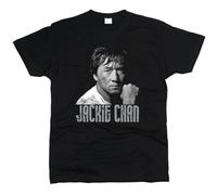 Jackie Chan Men T-Shirt Black S