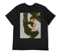 Jackie chan Men's Pack of 3 Cotton Crew Neck Tees Value Set Basic Short Sleeve Shirts with Consistent Fit for Wardrobe Essentials Black