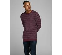 Jackie & Jones Textured Knitted Burgundy Pullover, Size XXL