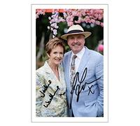 Jackie Woodburne & Alan Fletcher Signed 6X4 Inch Photo Print Pre Printed Signature NEIGHBOURS Susan & Karl Kennedy - Autograph Gift