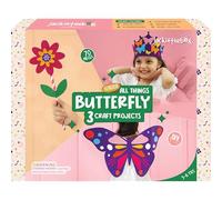 jackinthebox Butterflies Craft kit for 3 to 5 Year olds | 3 Craft Projects | Great Gift for Girls Ages 3,4,5 Years