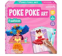 jackinthebox Poke Poke Art for Kids - Fashion Theme Dress Decorations for Princess, Winter, Monsoon, Hawai, Beach, Ballerina, Mess-Free Sewing Art for Kids, Gift for Girls and Boys Ages 4 5 6 7 8