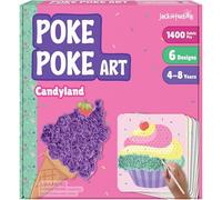jackinthebox Poke Poke Art for Kids - Unicorns, Mermaids, Princess, Cupcakes, Mess-Free Sewing Art for Children, Toys for Girls and Boys Ages 4 5 6 7 8, Great Gift for Children, DIY Creative Activity