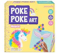 jackinthebox Poke Poke Art for Kids - Unicorns, Mermaids, Princess, Cupcakes, Mess-Free Sewing Art for Children, Toys for Girls and Boys Ages 4 5 6 7 8, Great Gift for Children, DIY Creative Activity