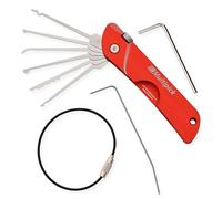Jackknife Pocket Lock Pick Set - Multipick Red - Finest High Quality Locksmith Tools Made in Germany