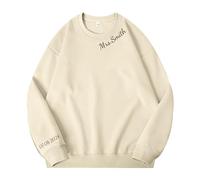 Jacklin F Personalised Embroidered Mrs Sweatshirt, Custom Mrs. Name Hoodie, Wife Crewneck Sweatshirt, Bride Sweatshirt for Women