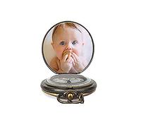 Jacklin F Personalised Engraved Pocket Watch Fathers Day Gift, Custom Photo Pocket Watch Quartz Watch Engraved with Any Words and Photo