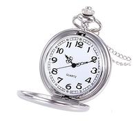 Jacklin F Personalised Engraved Pocket Watch Fathers Day Gift, Custom Photo Pocket Watch Quartz Watch Engraved with Any Words and Photo