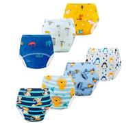 JackLoveBriefs Potty Training Pants for Boys Girls 7-Pack Cotton Underwear for Toddlers 2T-3T(Size:S, Multicolor)