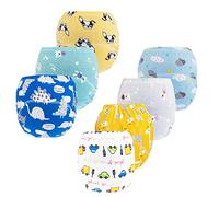 JackLoveBriefs Potty Training Pants for Girls, Learning Designs Training Underwear Pants 4-5T, 7 Packs Blue