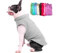 JACKO & CO - Fleece Vest Dog Sweater with Leash Ring - Soft, Warm & Lightweight Pullover Coat for Small & Medium Dogs, Puppies & Cats - Cozy Fall/Winter/Spring Pet Jacket (Grey, XS (0.9 - 1.8 kg)