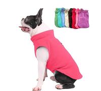 JACKO & CO - Fleece Vest Dog Sweater with Leash Ring - Soft, Warm & Lightweight Pullover Coat for Small & Medium Dogs, Puppies & Cats - Cozy Fall/Winter/Spring Pet Jacket (Pink, XXL (10.8-15.9 kg)