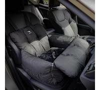 JACKO & CO - V2 Premium Dog Car Seat & Booster Seat for Small & Medium Pets - Firm - Under 40lbs, Puppies, Cats/Travel Carrier Bed & Bag, Clip-On Leash & Storage Pockets, Water Resistant