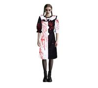 Jackolume Art The Clown Costume for Adults, Women's Scary Killer Clown Costume Dress Bloody Halloween Cosplay Outfits Terrifying Horror Dress Up