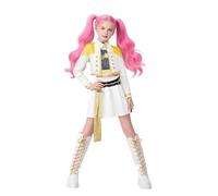 Jackolume Kpop Hunters Mira Cosplay Costume for Kids, Girls Pop Star Dancer Mira Stage Outfits Full Set Idol White Performance Suit Halloween Carnival Party Dress Up