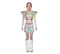 Jackolume Kpop Super Star Zoey Cosplay Costume for Adults, Kpop Hunters Costume Zoey Rapper Idol Stage Outfits Halloween Cosplay Full Set with Accessories for Women